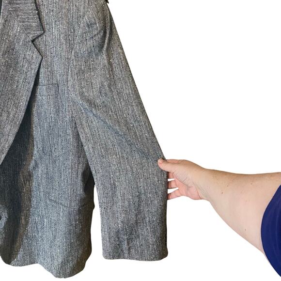 Versini 100% Silk Blazer Jacket Men’s R50 Gray Two Button Made in Dominican - Picture 10 of 11